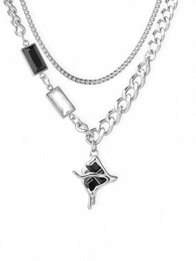 Double Layer Melt Astral Necklace